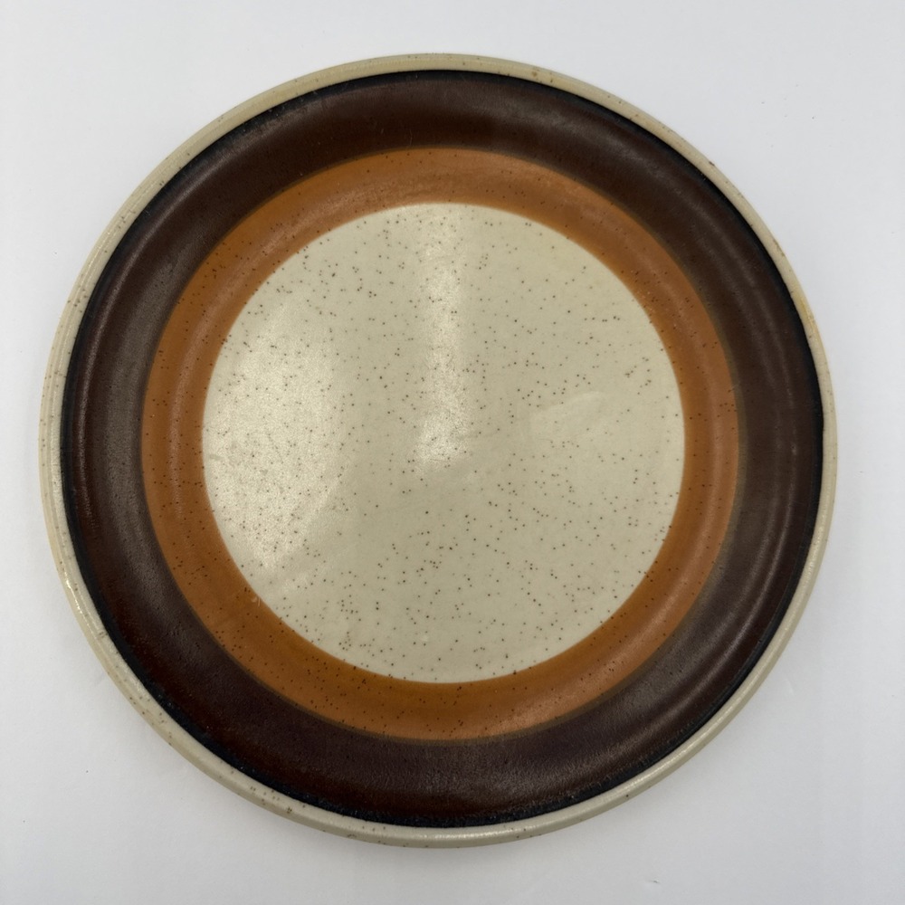 Vtg Imperial by W. Dalton Tangerine Stoneware Salad Plate P9851